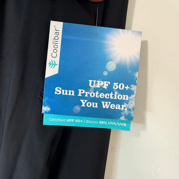 Coolibar Women's Rio Palazzo Pants Plus Size 2X NEW Black Swim Beach Resort UPF - Picture 7 of 10